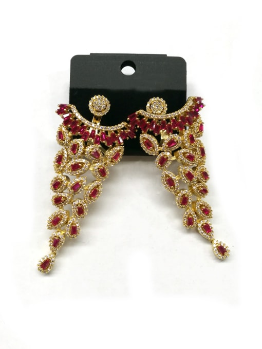 Tabora GODKI Luxury Women Wedding Dubai Copper With Gold Plated Trendy Water Drop Earrings 0