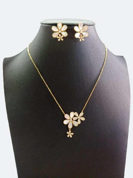 Tabora GODKI Luxury Women Wedding Dubai Copper With Gold Plated Simplistic Flower Jewelry Sets 0