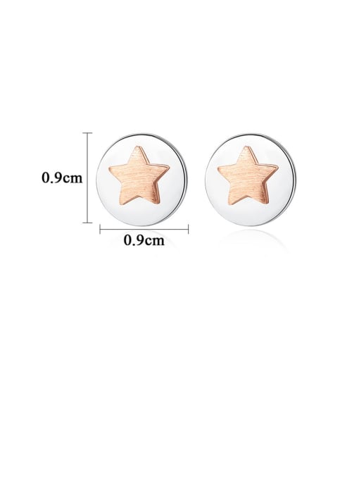 CCUI 925 Sterling Silver With Glossy  Simplistic Christmas Tree Snowflake  Stud Earrings 4