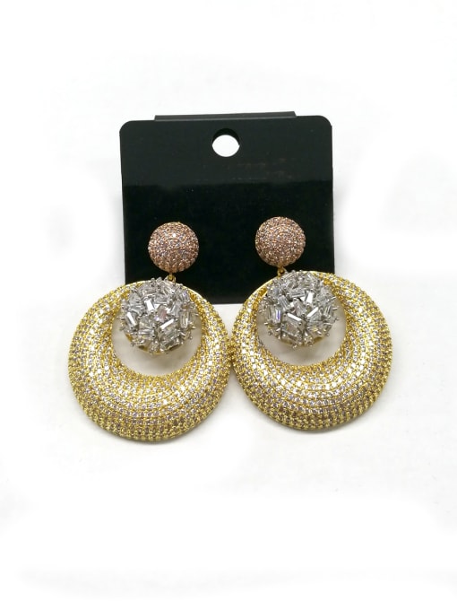 Tabora GODKI Luxury Women Wedding Dubai Copper With Mix Plated Classic Round Earrings 0