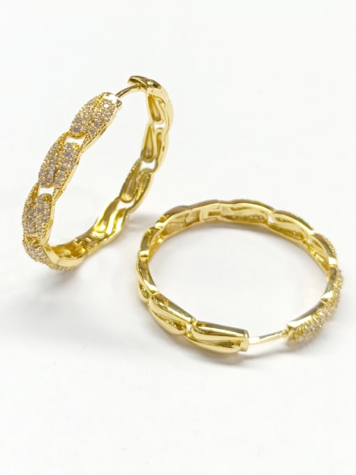 Tabora GODKI Luxury Women Wedding Dubai Copper With Gold Plated Fashion Round Earrings