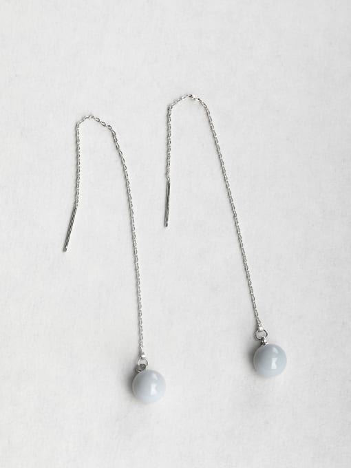 ANI VINNIE Imitation pearls Threader Earrings 0