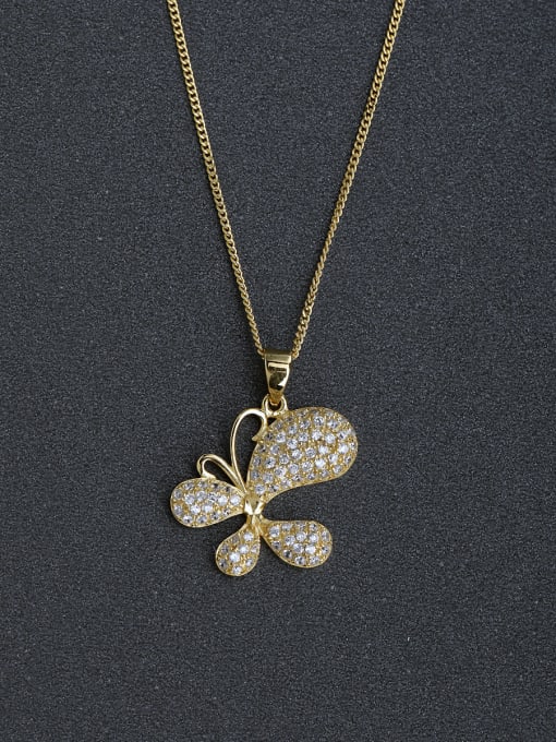 Lin Liang simple butterfly full of butterflies 925 silver necklace 0