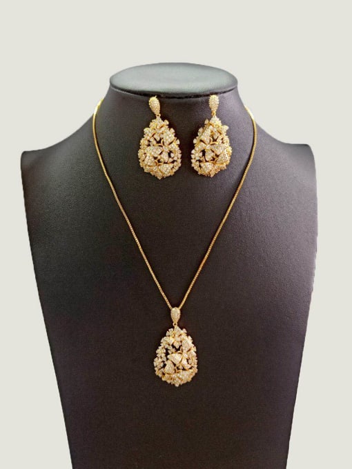 Tabora GODKI Luxury Women Wedding Dubai Copper With Gold Plated Fashion Butterfly Jewelry Sets 0