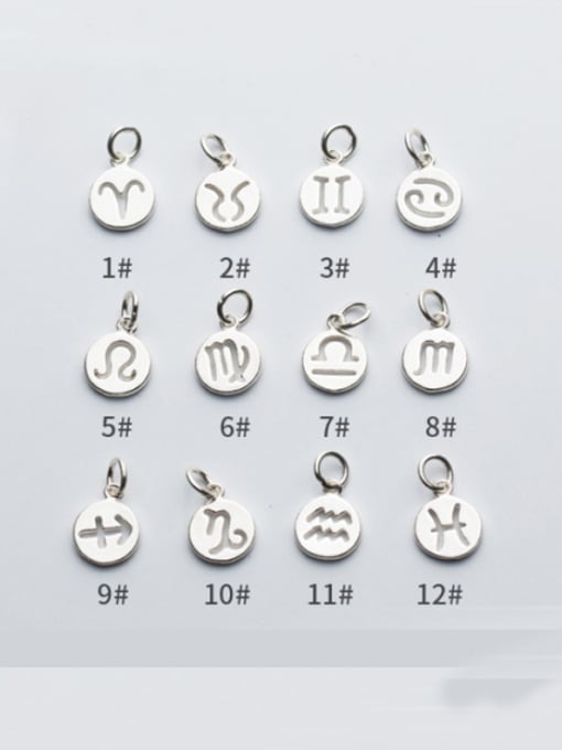 FAN 925 Sterling Silver With Silver Plated Trendy constellation Charms 0