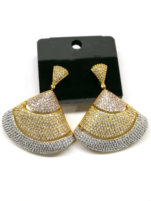 Tabora GODKI Luxury Women Wedding Dubai Copper With Mix Plated Classic Triangle Earrings 0