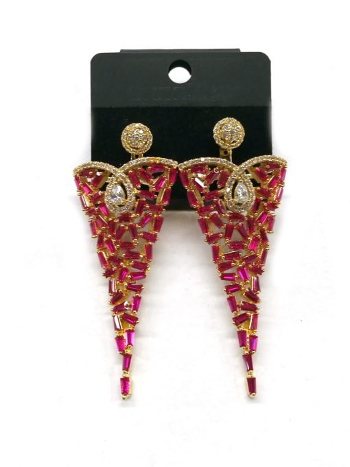 Tabora GODKI Luxury Women Wedding Dubai Copper With Gold Plated Luxury Water Drop Earrings