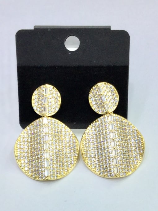 Tabora GODKI Luxury Women Wedding Dubai Copper With Gold Plated Fashion Irregular Stud Earrings 0