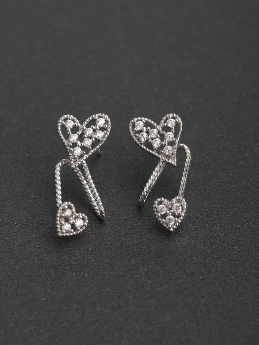 Lin Liang Simple love  925 Silver Earrings