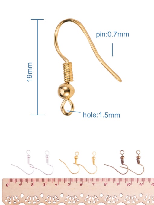 DIY Copper With Classic multicolor ear hook set DIY material 5