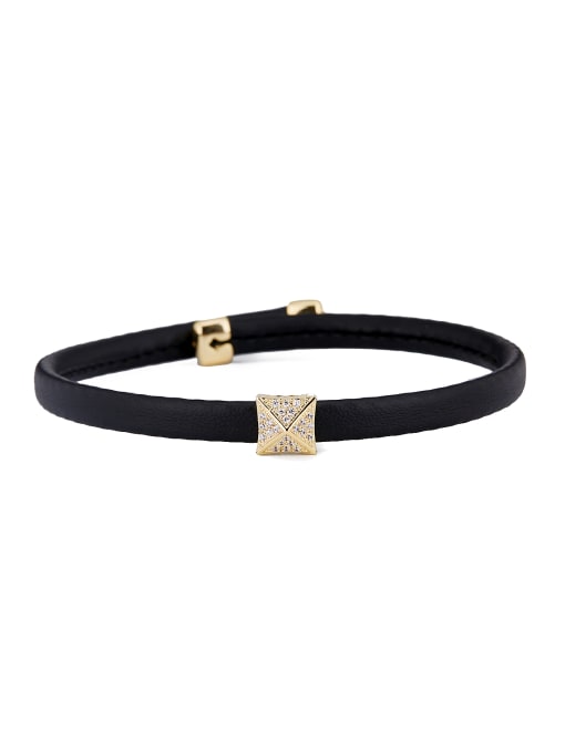 Guurachi Gold Square Choker with Gold Plated PU 0