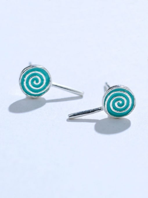  Blacksmith Made Silver-Plated 925 Silver Statement Studs stud Earring
