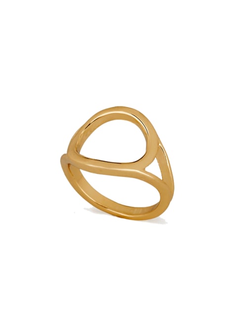 Long Jet Personalized Gold Plated Zinc Alloy Gold  Band band ring 0