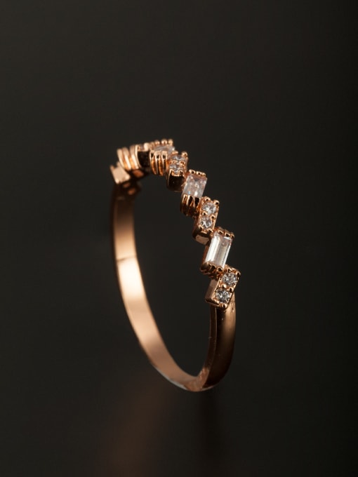 Tabora GODKI Luxury Women Wedding Dubai Blacksmith Made Copper Zircon Ring Combination of the ring 3