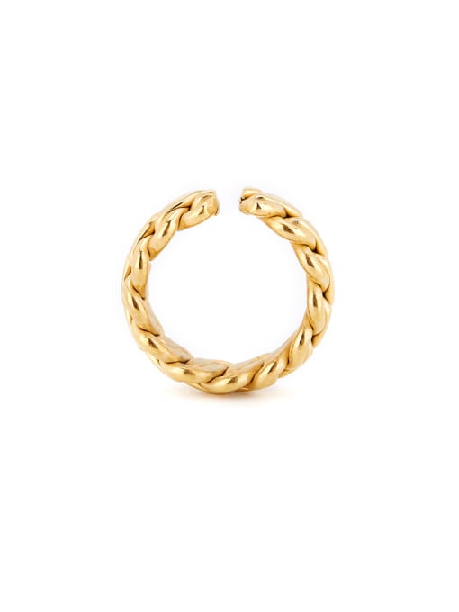 David Wa New design Gold Plated Titanium chain Band band ring in Gold color 1
