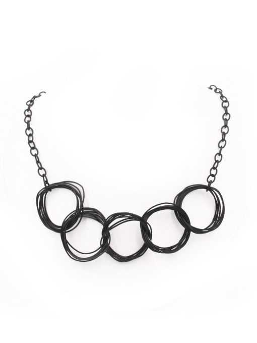 Lang Tony Black Round Choker with Copper