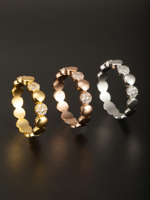 Tabora GODKI Luxury Women Wedding Dubai The new  Copper Zircon Ring with Multi-Color  Combination of the ring