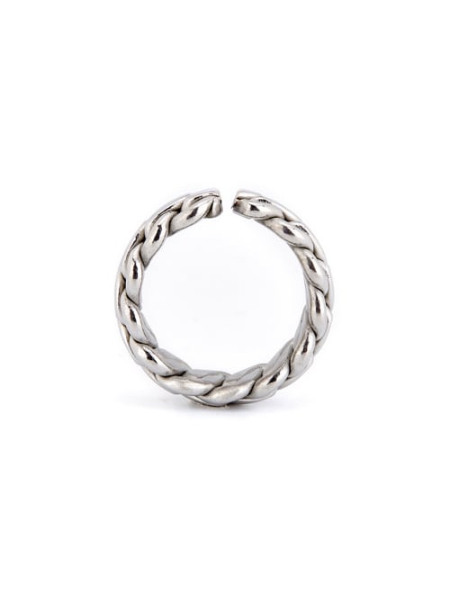 David Wa Silver-Plated Titanium chain Silver Beautiful Band band ring 1