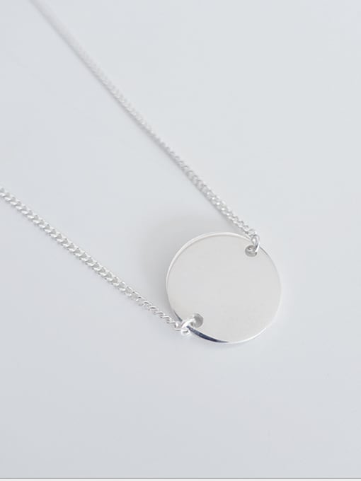 MINI STUDIO A 925 silver Stylish  Necklace Of Round