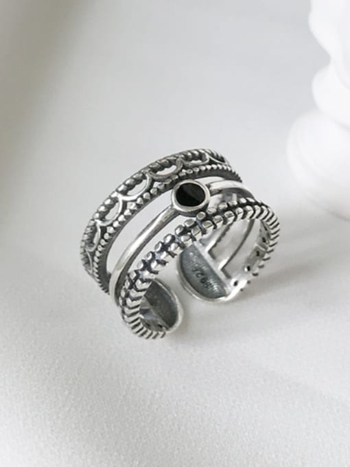 MINI STUDIO Silver Personalized Band band ring with Silver-Plated 925 Silver 0