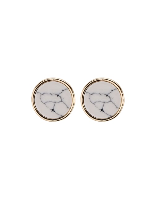 Belle Xin Custom Gold Drop stud Earring with Gold Plated Zinc Alloy 0