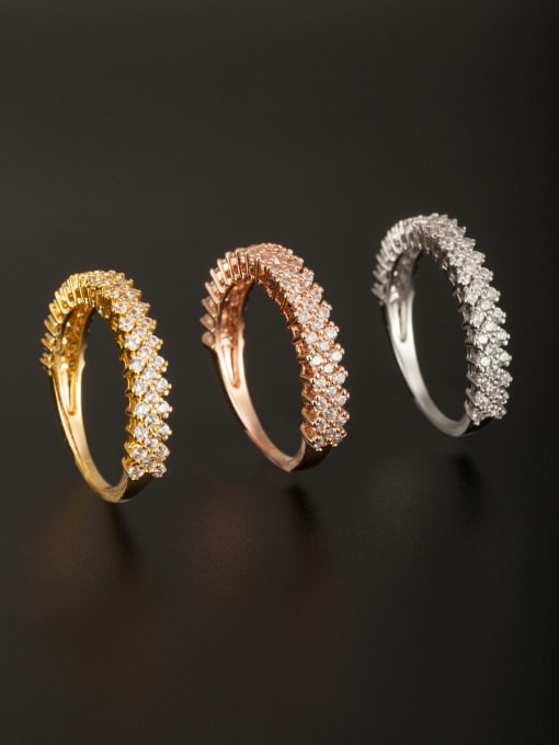 Tabora GODKI Luxury Women Wedding Dubai Personalized Copper White Zircon Ring Combination of the ring 0