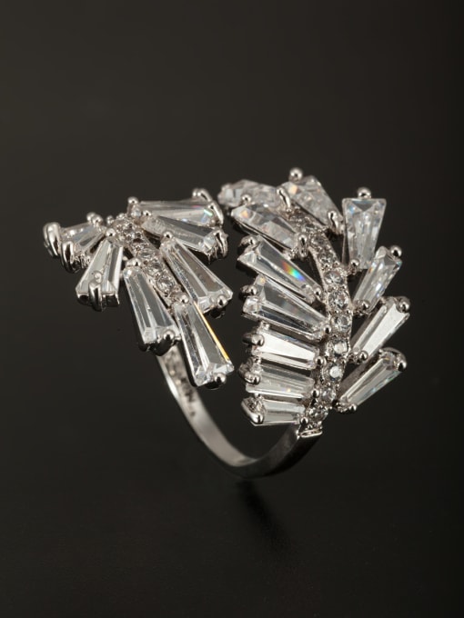 Tabora GODKI Luxury Women Wedding Dubai Model No SJ045826R-001 Custom White Ring with Platinum Plated Copper 0