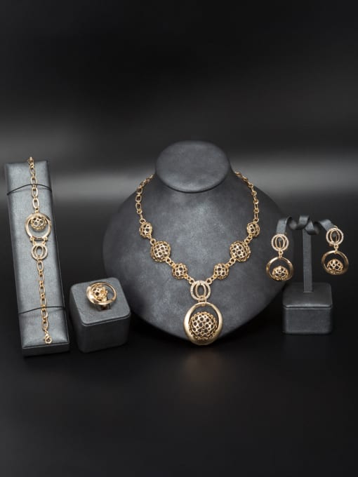 M.K Gold Plated Statement  4 Pieces Set 1
