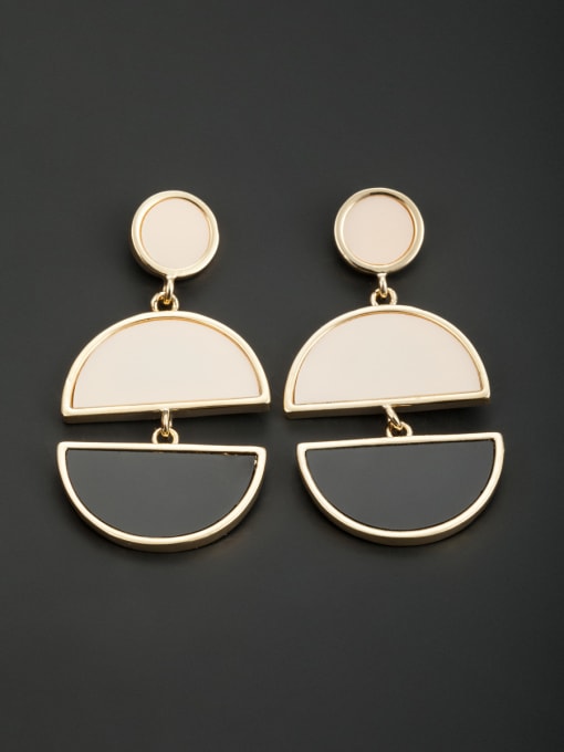 Lauren Mei Gold Plated  Black Drop drop Earring 0