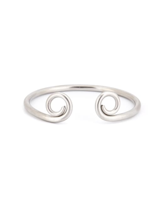 David Wa A Silver-Plated Titanium Stylish  bangle Of Statement 0