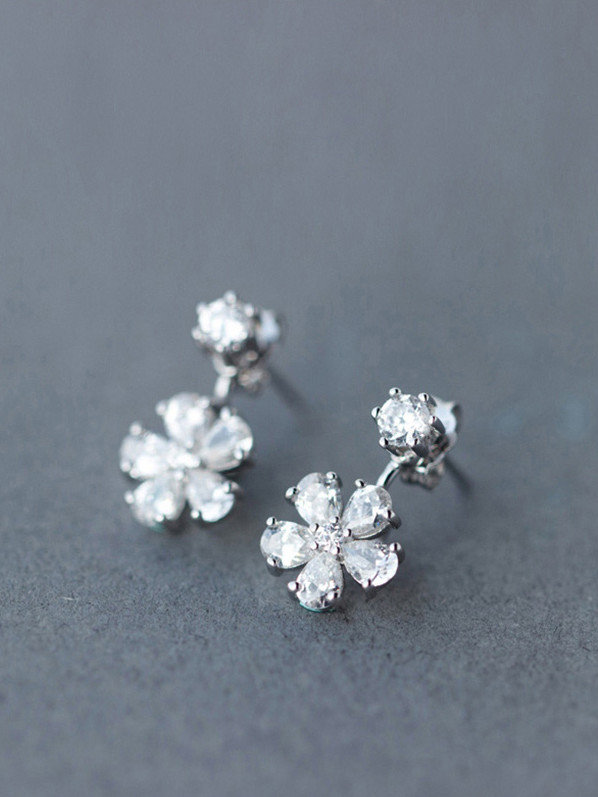 S925 Silver Sweet Cherry Diamond stud Earring - 1000004844