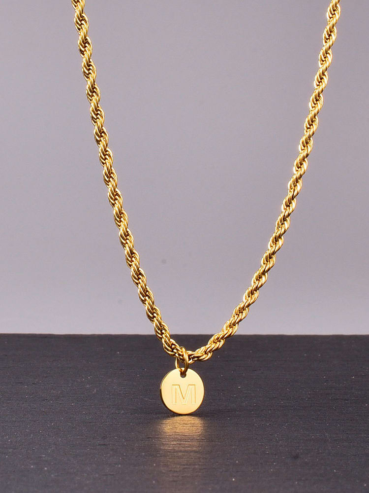 letter chain necklace