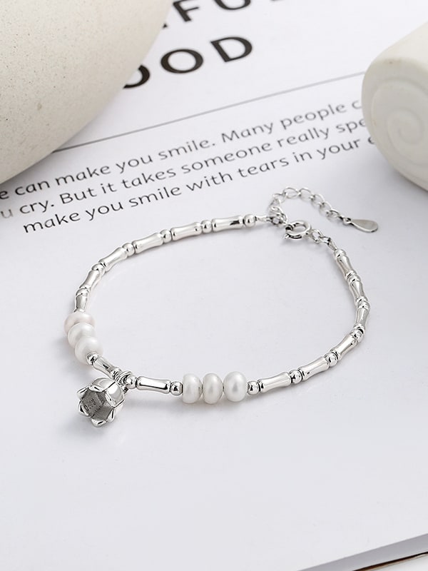 925 Sterling Silver Smile Bracelet